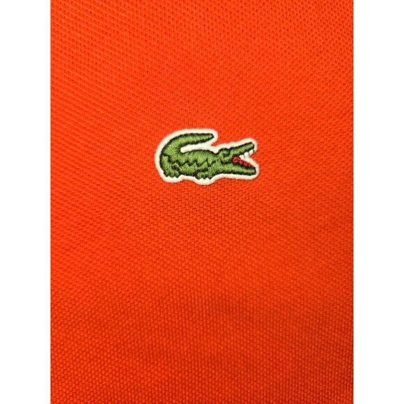 Lacoste Boys Slim Fit Polo Large Orange Cotton - Picture 7 of 8